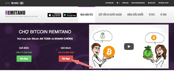 ban bitcoin tren remitano