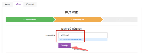 rut vnđ ve vcb