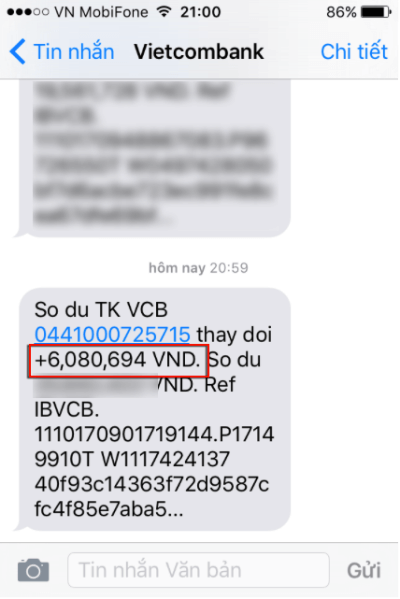 rut tien vnđ về ngân hàng vietcombank