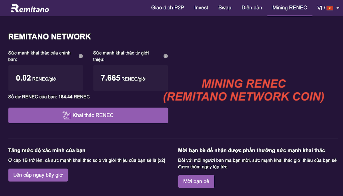 Remitano ra mắt Remitano Network Coin (RENEC) – Nhận miễn ...